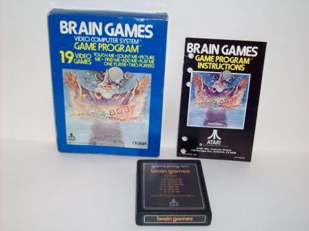Brain Games (Atari text label) (CIB) - Atari 2600 Game